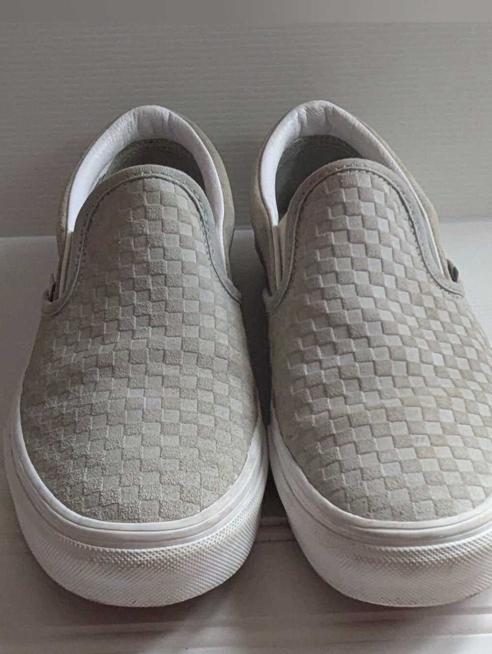Vans Classic Checker Board  Embossed Slip-On Shoes Women's 9/Men's 7.5